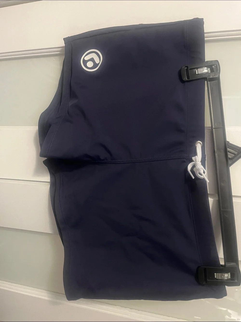 Men's Navy Swim Shorts with Drawstring